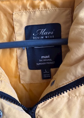 Sarı Fermuarlı Kadın Mont - Görsel 3