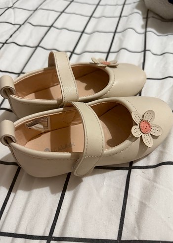 Beyaz Çiçekli Kız Çocuk Babet - Görsel 6