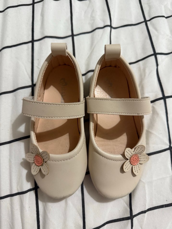 Beyaz Çiçekli Kız Çocuk Babet - Görsel 3