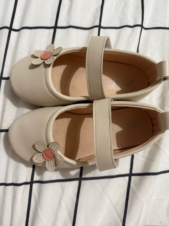 Beyaz Çiçekli Kız Çocuk Babet - Görsel 5