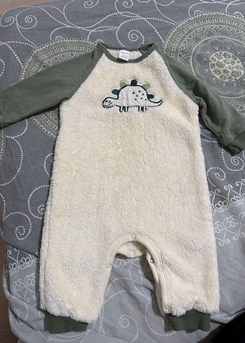 Uzun Kollu Beyaz Erkek Bebek Tulum - Görsel 4