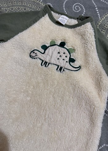 Uzun Kollu Beyaz Erkek Bebek Tulum - Görsel 6