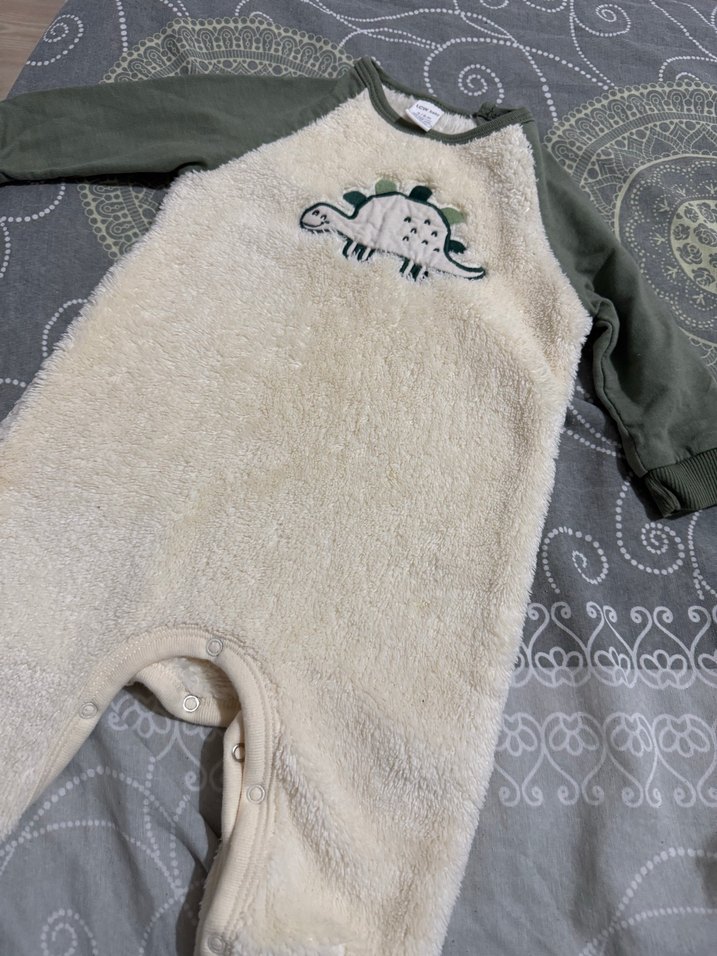 Uzun Kollu Beyaz Erkek Bebek Tulum - Görsel 5