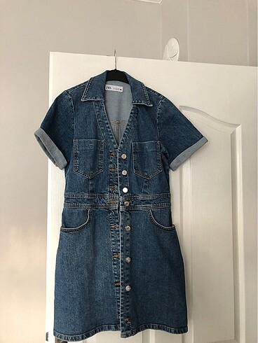 ZARA KOT DENIM ELBİSE