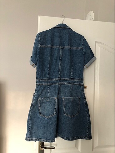 m Beden siyah Renk ZARA KOT DENIM ELBİSE