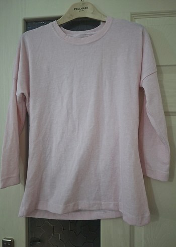 Pembe Uzun Kollu Basic penye - Görsel 3