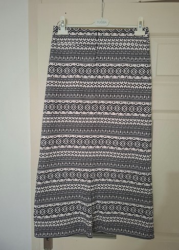 Bohem Desenli Gri Uzun Hamile Eteği - Görsel 2