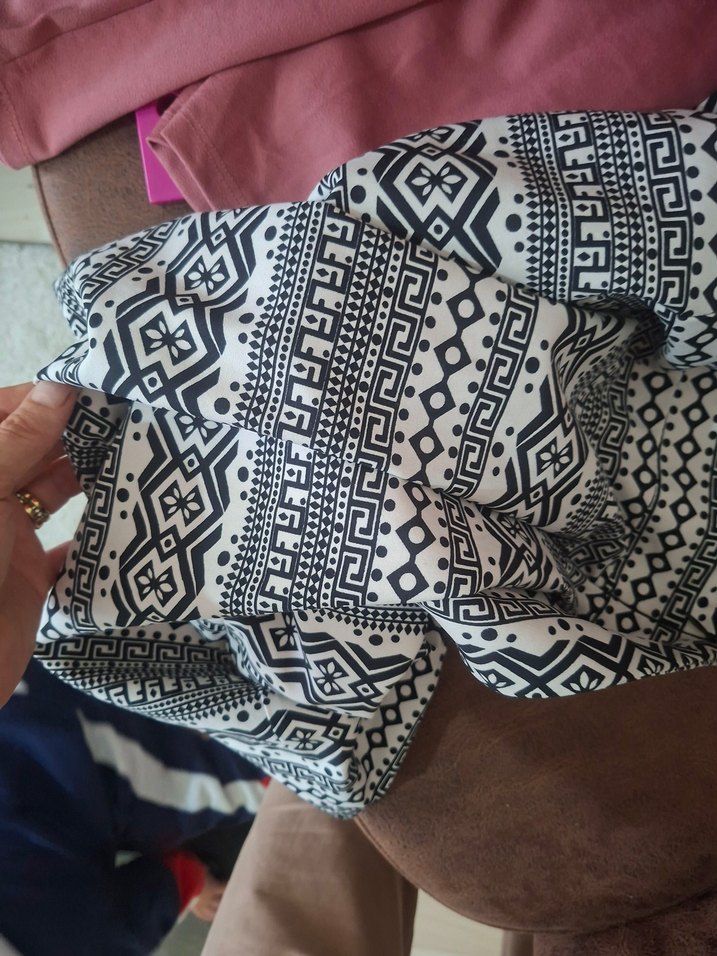 Bohem Desenli Gri Uzun Hamile Eteği - Görsel 3