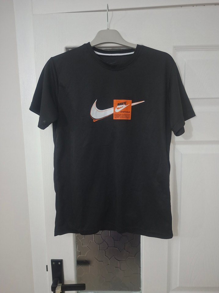 Nike Siyah Baskılı Erkek Tişört - Görsel 2