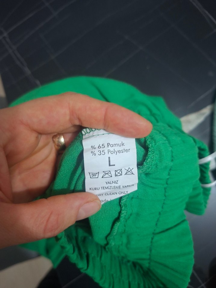 Kadın Yeşil Rahat Kesim Eşofman Altı - Görsel 5