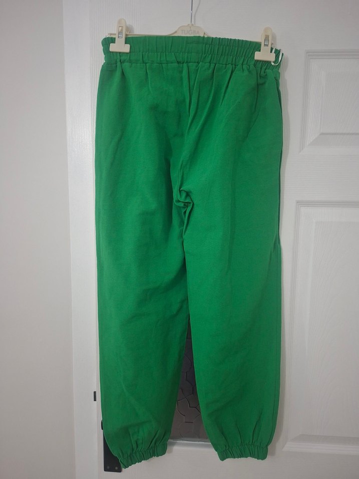 Kadın Yeşil Rahat Kesim Eşofman Altı - Görsel 3