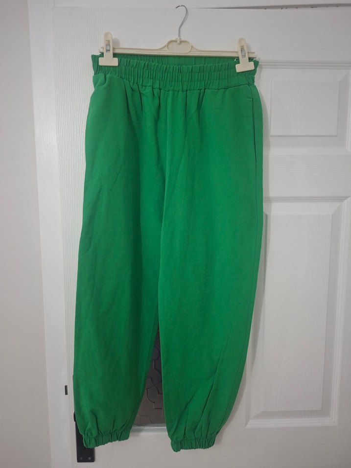 Kadın Yeşil Rahat Kesim Eşofman Altı - Görsel 2