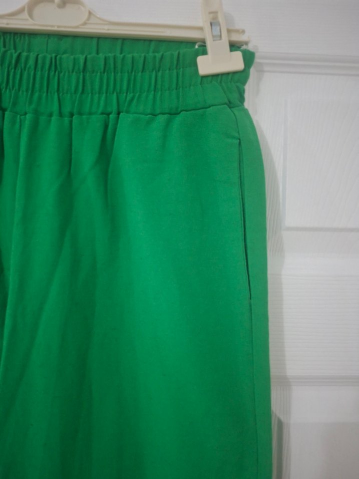 Kadın Yeşil Rahat Kesim Eşofman Altı - Görsel 4