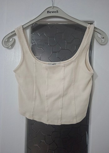 Bej Kolsuz Mini Büstiyer - Görsel 3