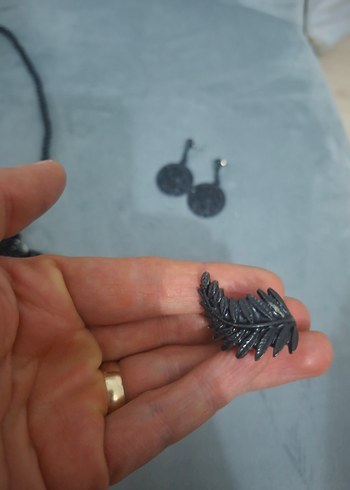 Siyah Bohem Püsküllü Kısa Kolye - Görsel 3