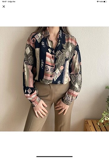 Diğer Vintage oversize gömlek