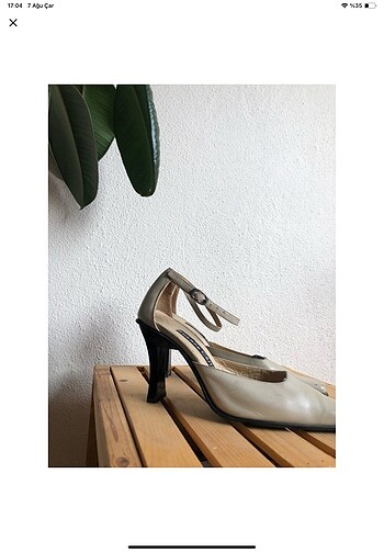 38 Beden Vintage topuklu ayakkabı