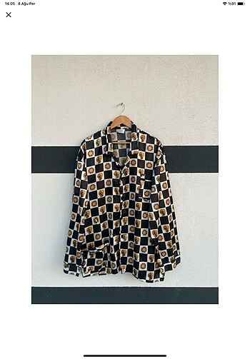 Vintage İtalyan Gömlek Pijama üstü
