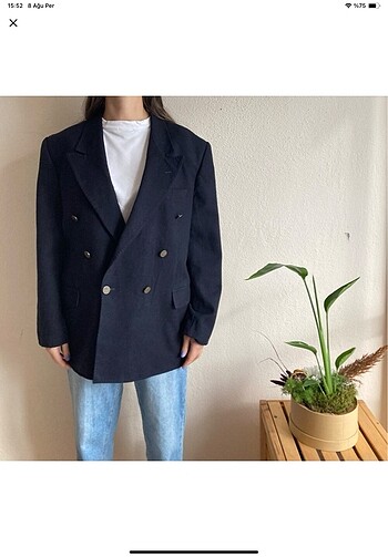 Diğer Vintage Yün Blazer