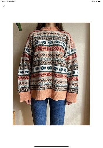 Diğer Vintage Oversize yün kazak