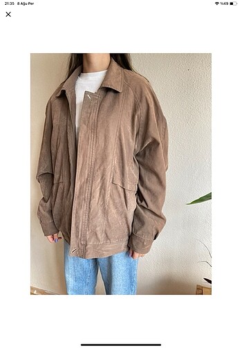 xl Beden Vintage oversize bomber ceket