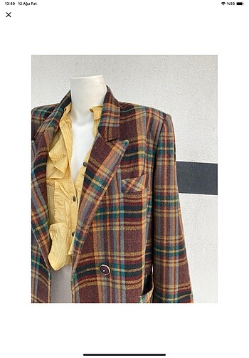 American Vintage Vintage çok renkli blazer