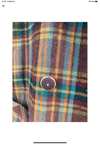 xl Beden çeşitli Renk Vintage çok renkli blazer