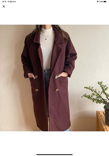 l Beden Vintage oversize yün kaban