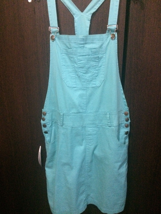 Mint yeşili salopet