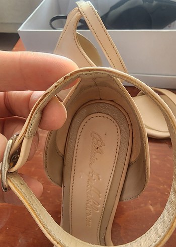 37 Beden nude renk 37 numara Topuklu sandalet