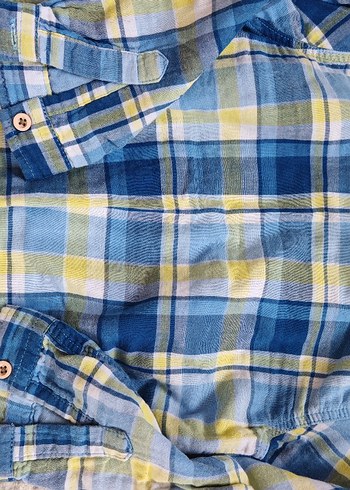 Erkek Çocuk Renkli Kareli Uzun Kollu Gömlek - Görsel 2