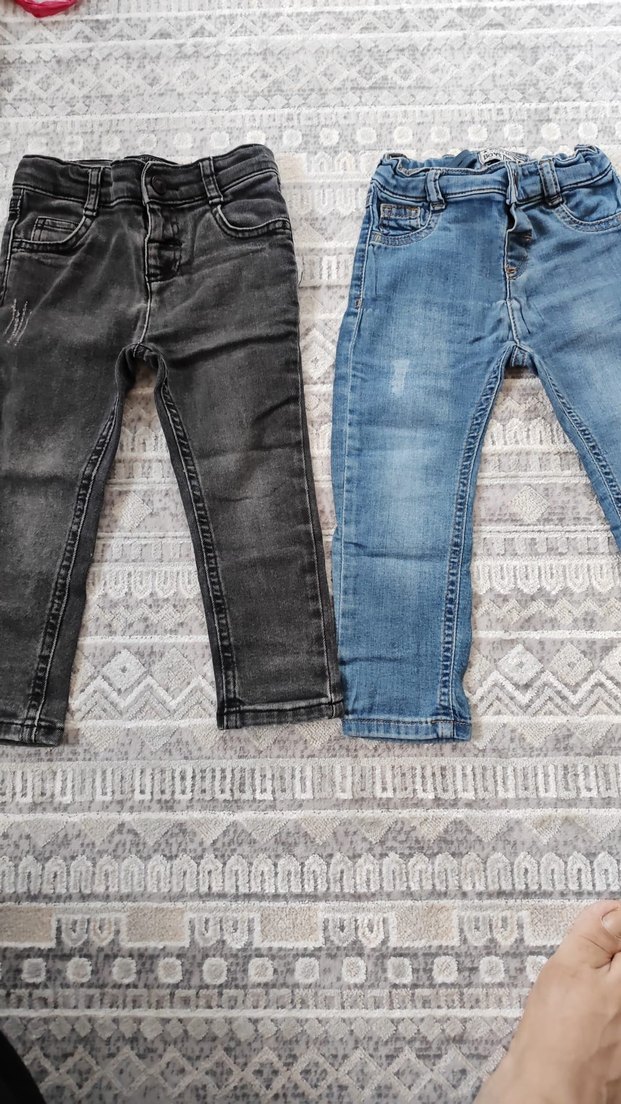 Gri Erkek Çocuk Denim Pantolon - Görsel 2