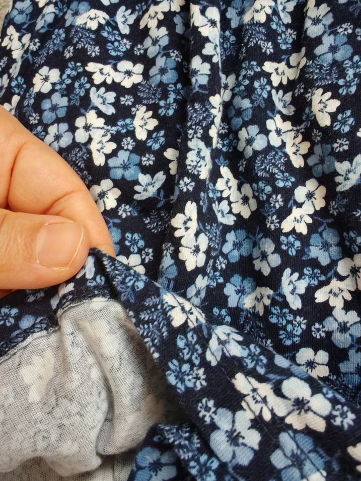 Kız Çocuk Mavi Bohem Çiçek Desenli Elbise - Görsel 3