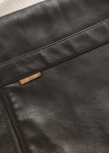 Siyah Deri Kadın Çanta - Görsel 2