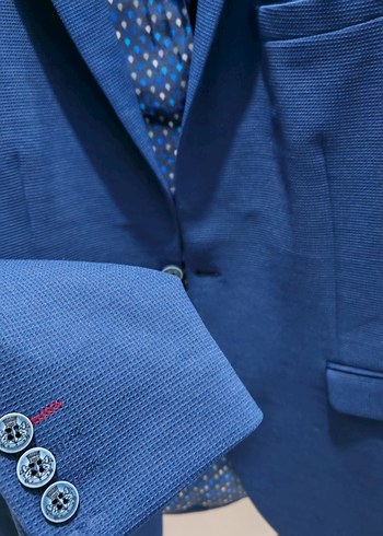 Lacivert Erkek Ofis Takım Ceketi - Görsel 4