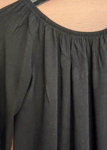 Siyah Pileli Kadın Bluz Uzun Kollu - Görsel 5