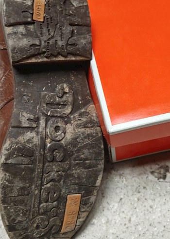 Kahverengi Biker Erkek Ayakkabı Bağcığı 41 numara - Görsel 5