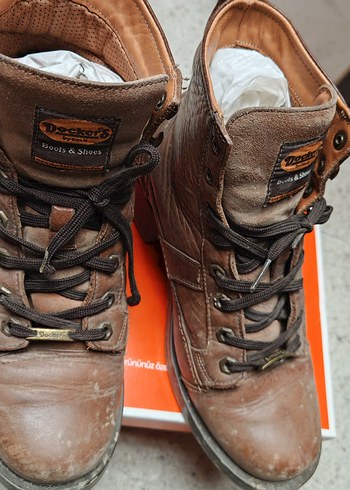 Kahverengi Biker Erkek Ayakkabı Bağcığı 41 numara - Görsel 2