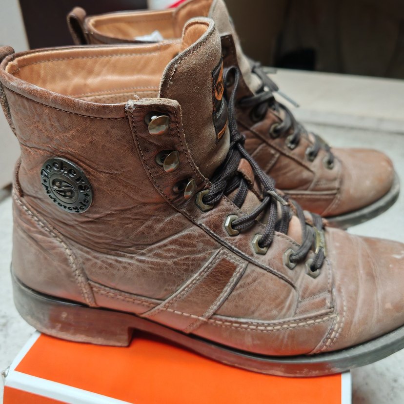 Kahverengi Biker Erkek Ayakkabı Bağcığı 41 numara - Görsel 3