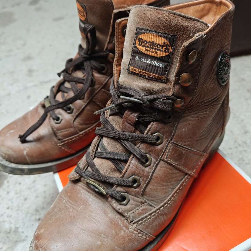 Kahverengi Biker Erkek Ayakkabı Bağcığı 41 numara - Görsel 4