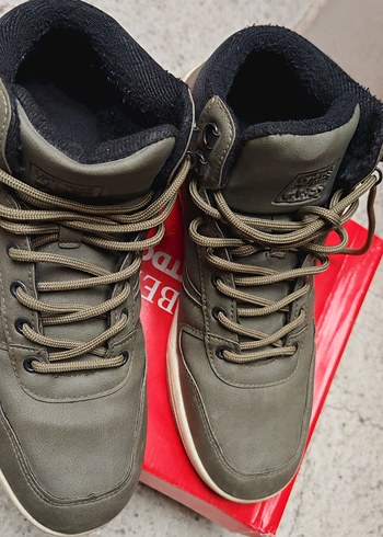 Yesıl Bağcıklı Erkek Street Wear Bot - Görsel 4