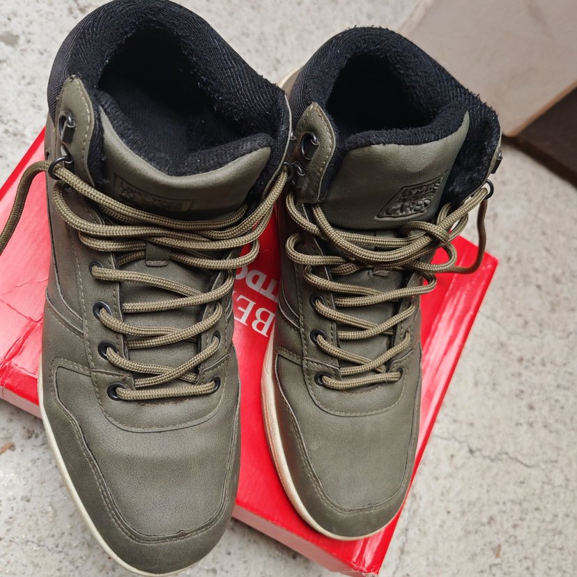 Yesıl Bağcıklı Erkek Street Wear Bot - Görsel 4