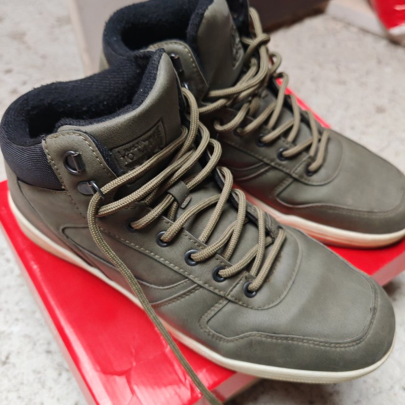 Yesıl Bağcıklı Erkek Street Wear Bot - Görsel 2