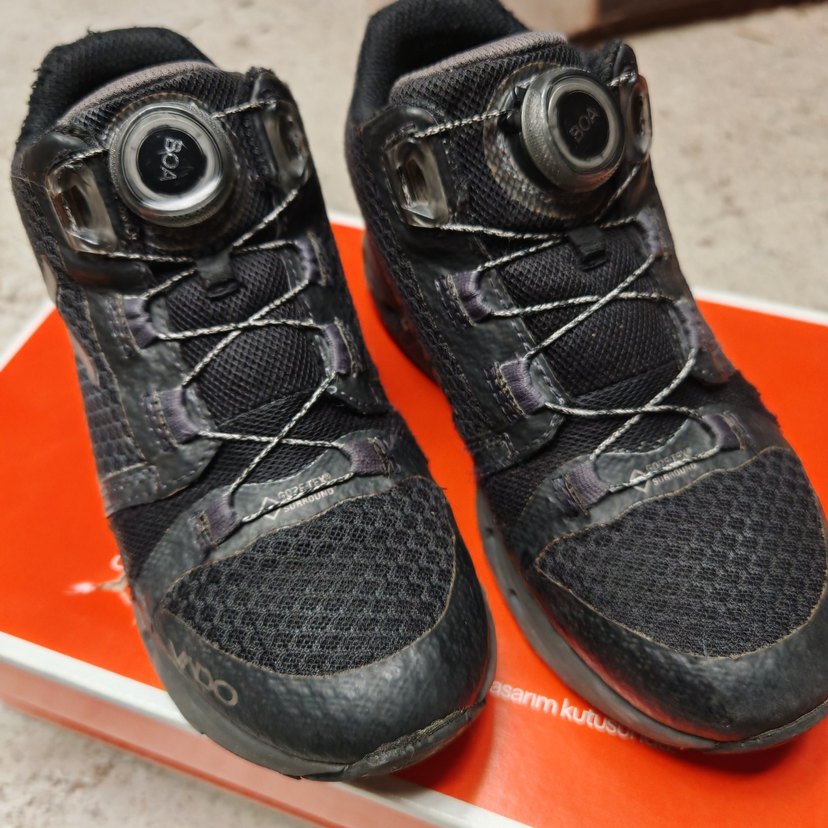 Siyah Erkek Çocuk Biker Tarzı Spor Ayakkabı - Görsel 2