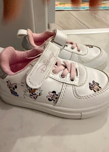 Kız Çocuk Beyaz Minnie Mouse Spor Ayakkabı - Görsel 2