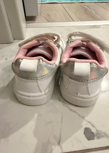 Kız Çocuk Beyaz Minnie Mouse Spor Ayakkabı - Görsel 4