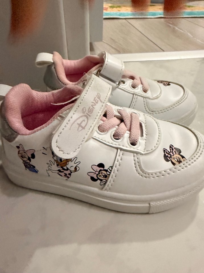 Kız Çocuk Beyaz Minnie Mouse Spor Ayakkabı - Görsel 2