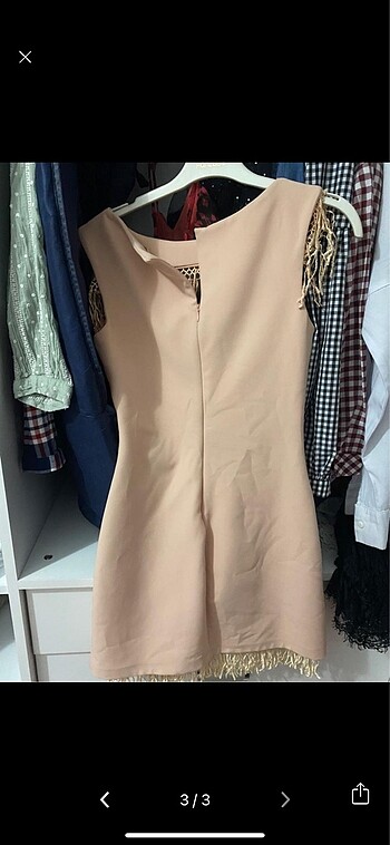 Pudra gece elbisesi - Görsel 3