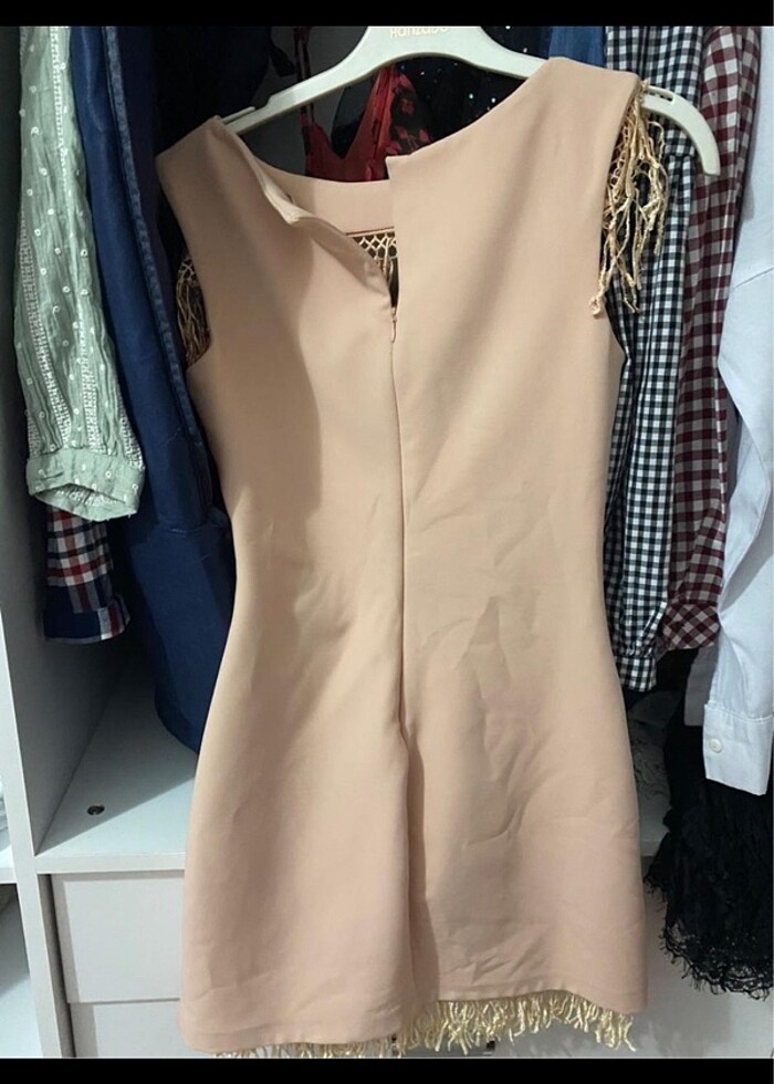 Pudra gece elbisesi - Görsel 3