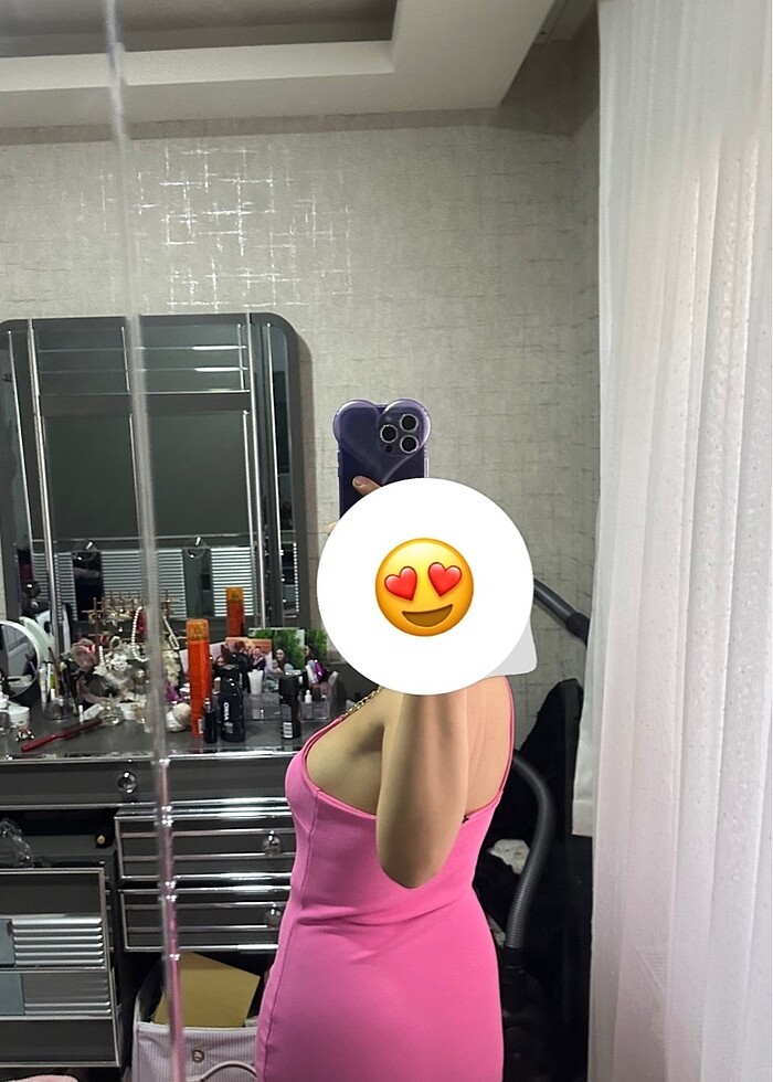 Pembe elbise - Görsel 3